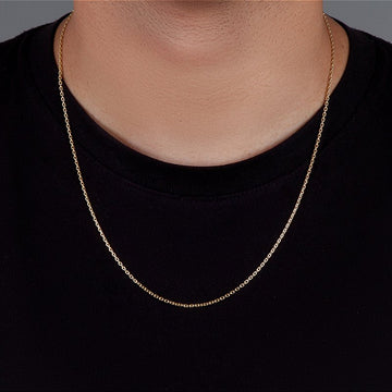 Corrente Elo Cadeado 2mm Fecho Tradicional Banhada A Ouro 18k COR008