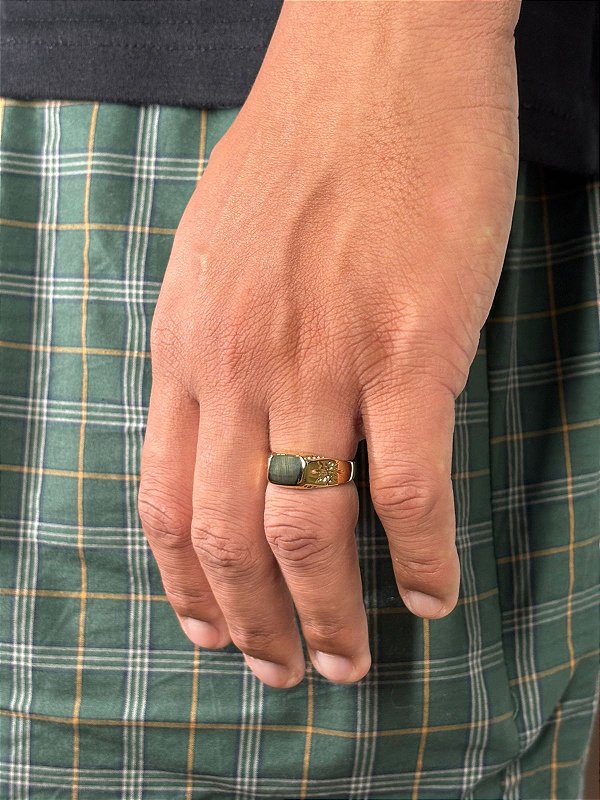 Anel Apolo Banhado A Ouro 18K ANL012