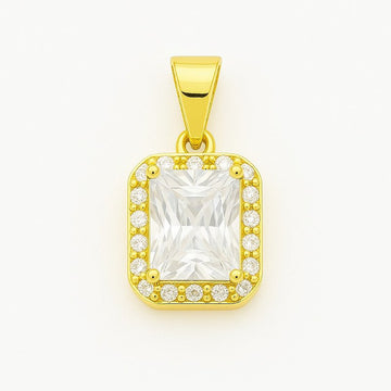 Pingente Prisma Banhado A Ouro 18K PIN129