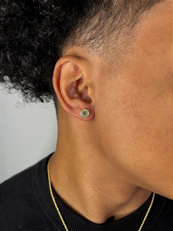 Brinco Fílip Blue Banhado A Ouro 18K BRI188