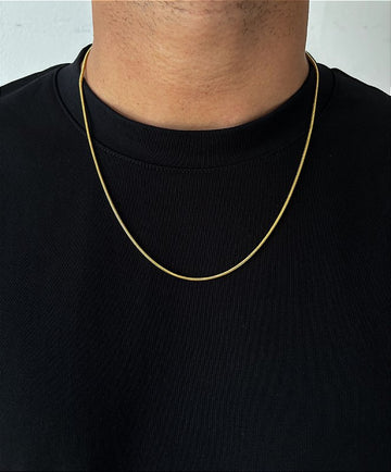 Corrente Rabo de Rato 2mm Fecho Tradicional Banhada A Ouro 18k COR077