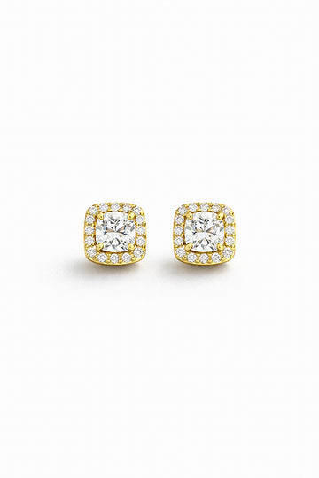 Brinco Fílip 1 Quadrado Banhado A Ouro 18k BRI210