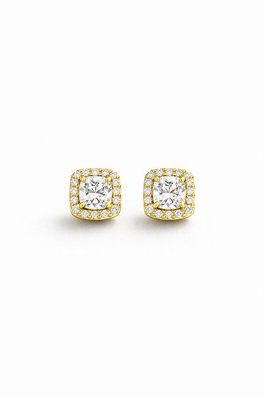 Brinco Fílip 1 Quadrado Banhado A Ouro 18k BRI210