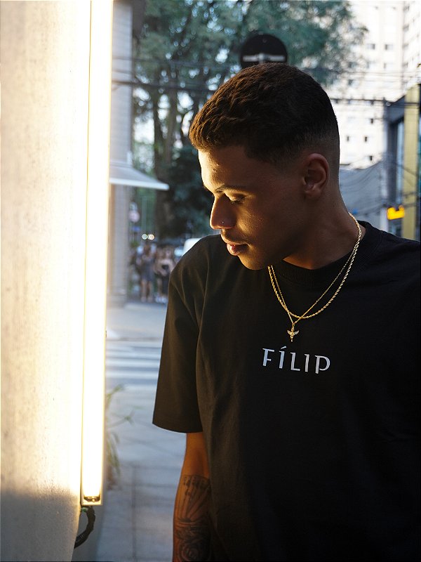 Camiseta Fílip Club Logo - Preta