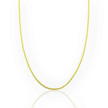 Corrente Elo Cadeado 2mm Fecho Tradicional Banhada a Ouro 18k COR056