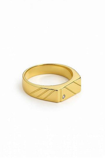 Anel Minas Banhado A Ouro 18K ANL015