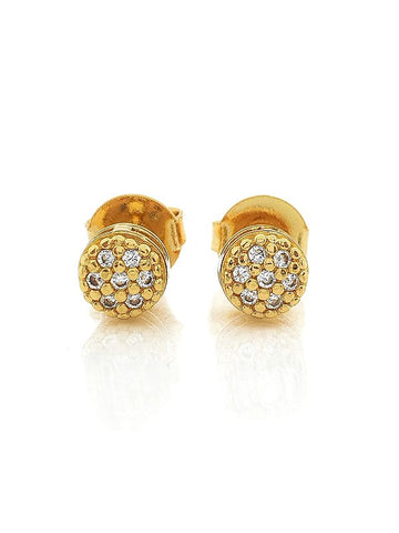 Brinco Masculino Par Chapado P Banhado A Ouro 18k BRI096