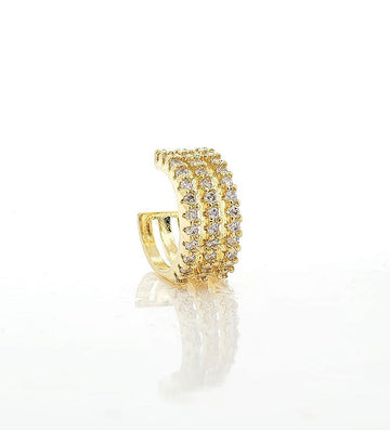 Piercing Fake Cravejado Banhado A Ouro 18k PIER004