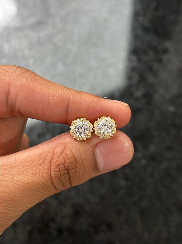 Brinco Fílip Imperial 3 Banhado A Ouro 18k BRI207