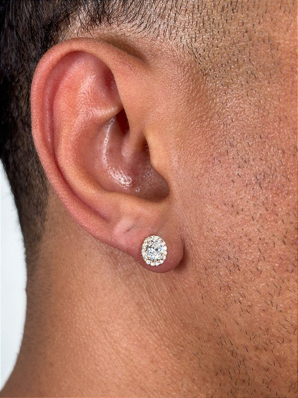 Brinco Fílip 1 Oval Banhado A Ouro 18k BRI212