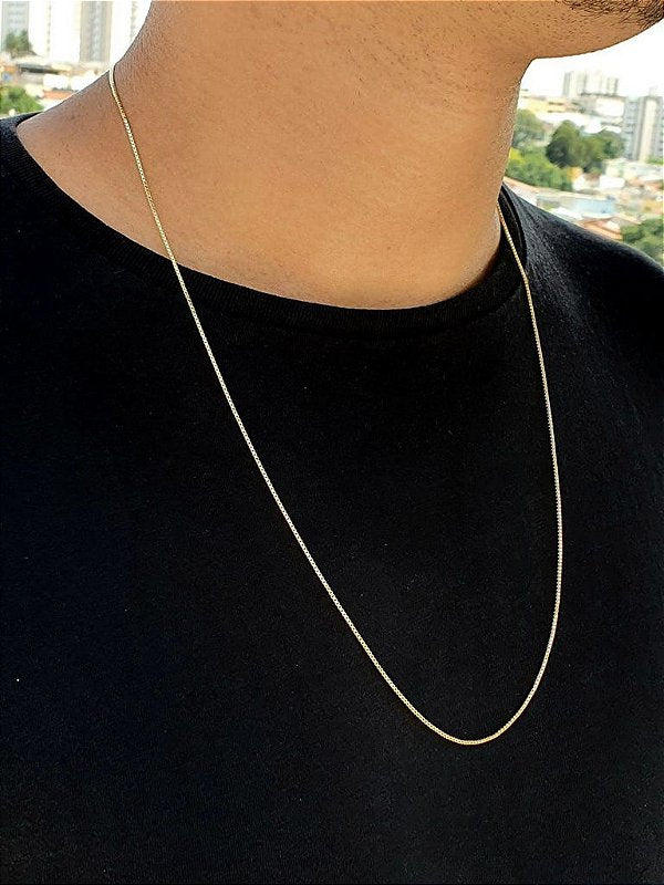 Corrente Veneziana 1,2mm Fecho Tradicional Banhado A Ouro 18K COR035