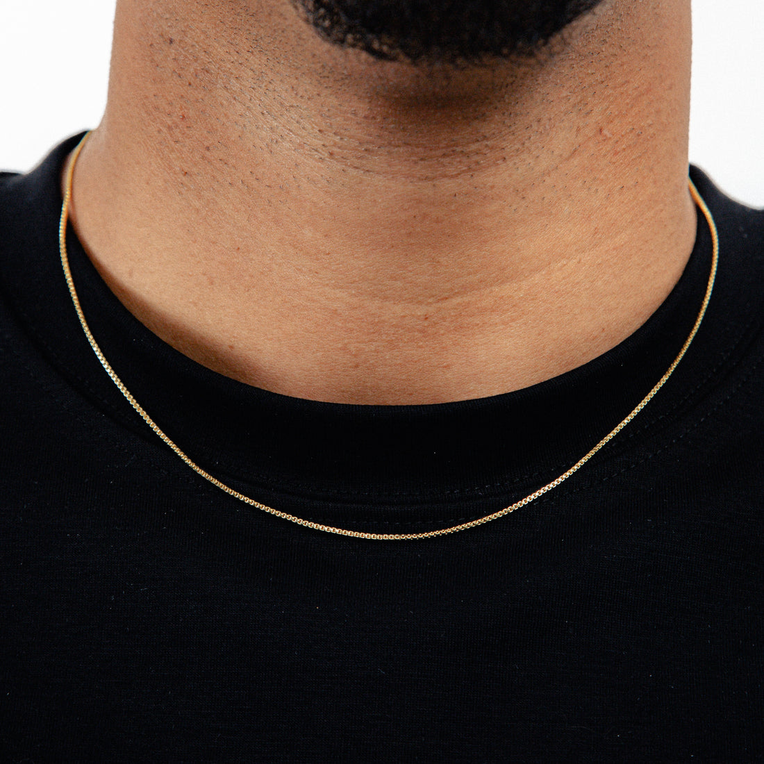 Corrente Veneziana 1mm Fecho Tradicional Banhada A Ouro 18k COR009