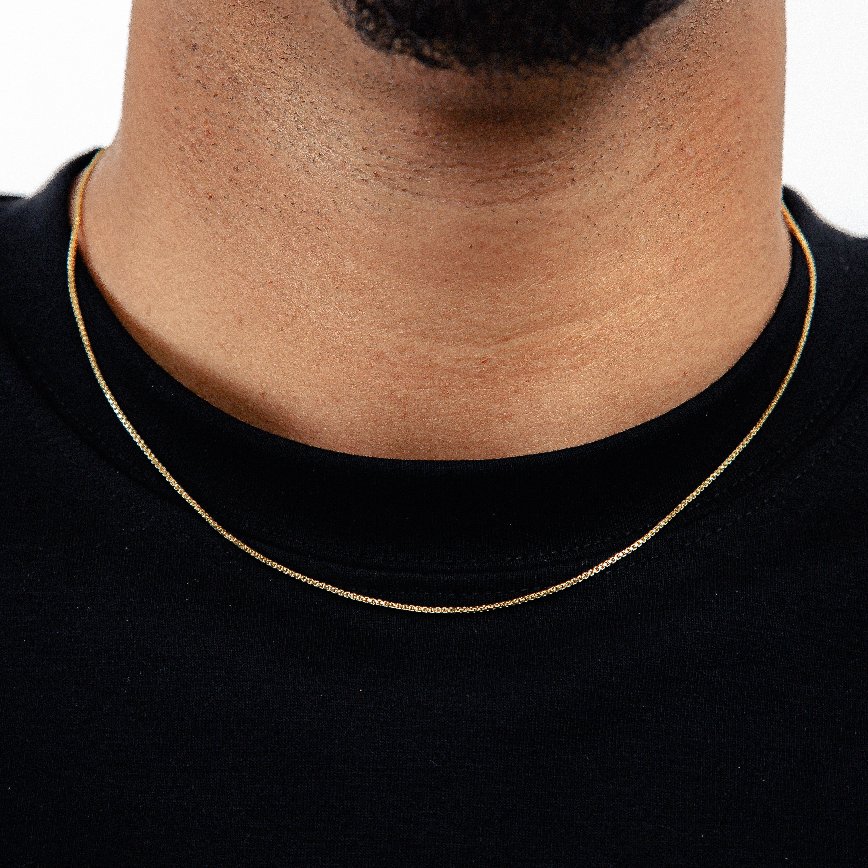 Corrente Veneziana 1mm Fecho Tradicional Banhada A Ouro 18k COR009
