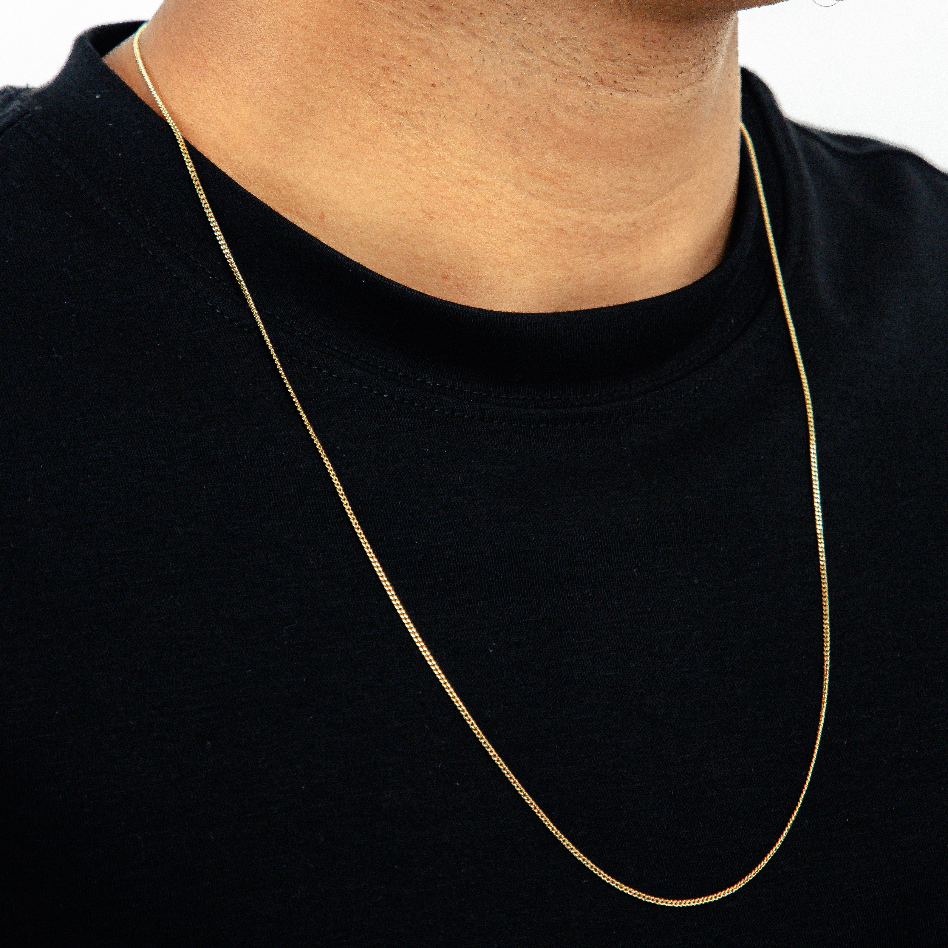 Corrente 70cm Grumet 1,5mm Banhada a Ouro 18k COR111