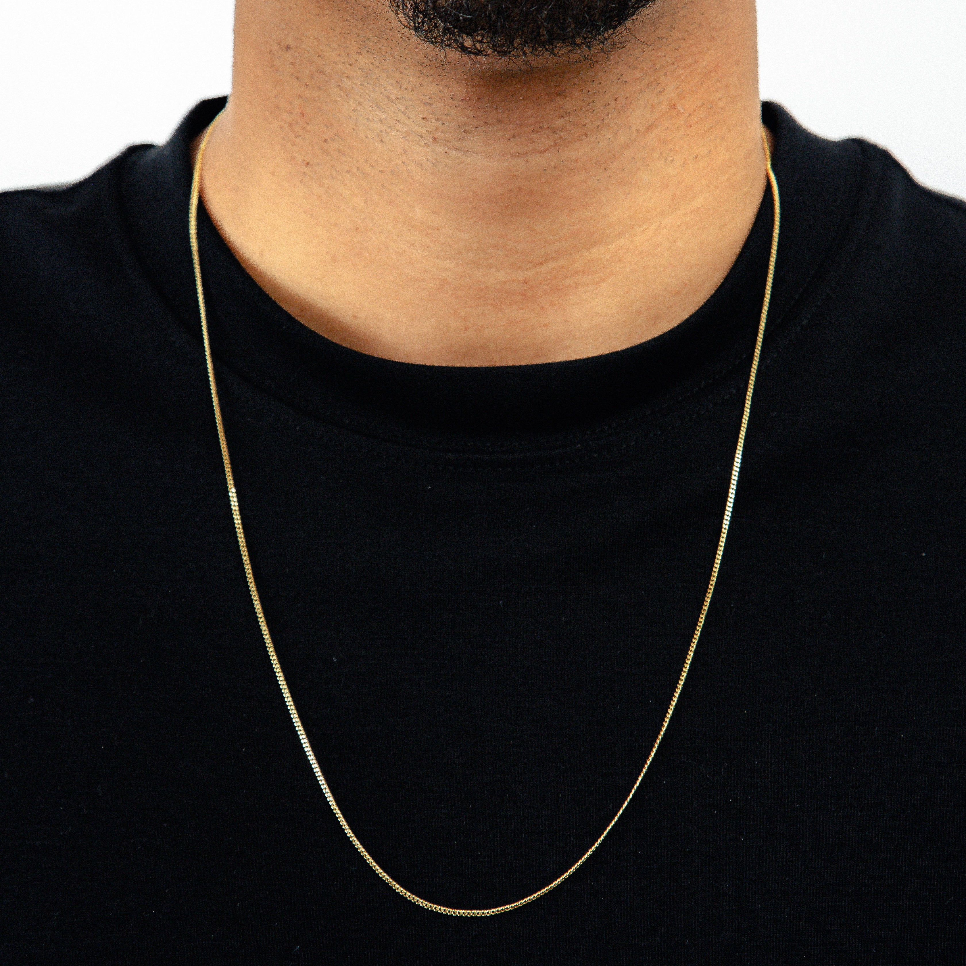 Corrente 70cm Grumet 1,5mm Banhada a Ouro 18k COR111