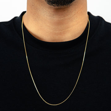 Corrente 70cm Grumet 1,5mm Banhada a Ouro 18k COR111