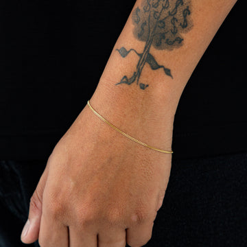 Pulseira Grumet 1,5mm Banhada a Ouro 18k PUL081