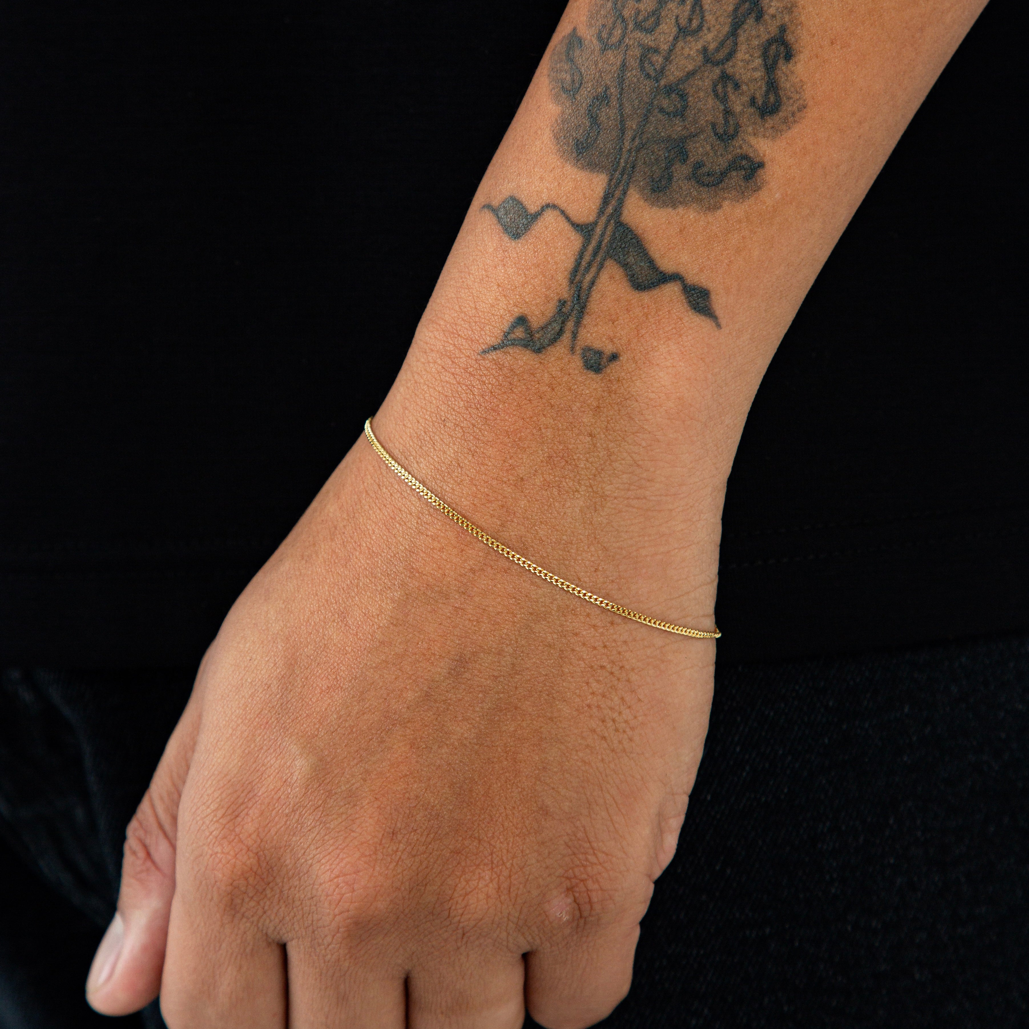 Pulseira Grumet 1,5mm Banhada a Ouro 18k PUL081