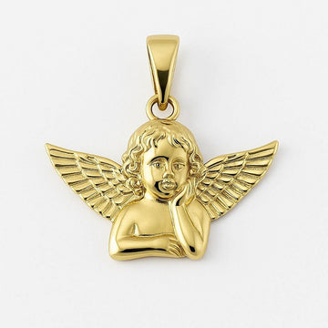 Pingente Anjo Banhado A Ouro 18k PIN141