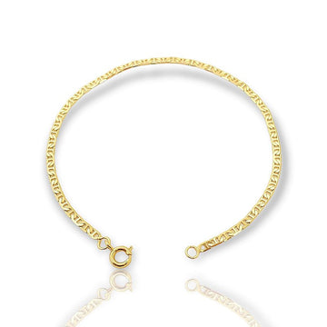Pulseira Piastrini 2,5mm Fecho Tradicional Banhada A Ouro 18k PUL018