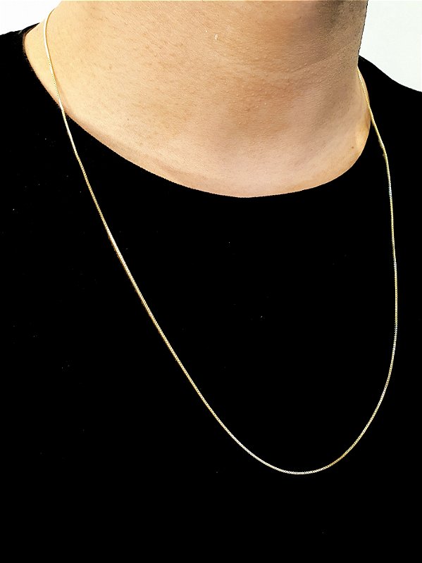 Corrente Veneziana 1,2mm Fecho Tradicional Banhado A Ouro 18K COR035