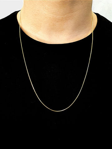 Corrente Veneziana 1,2mm Fecho Tradicional Banhado A Ouro 18K COR035