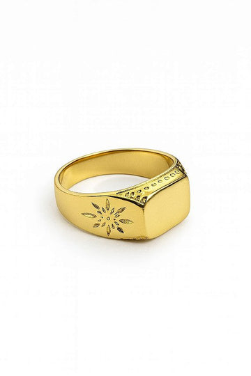 Anel Apolo Banhado A Ouro 18K ANL012